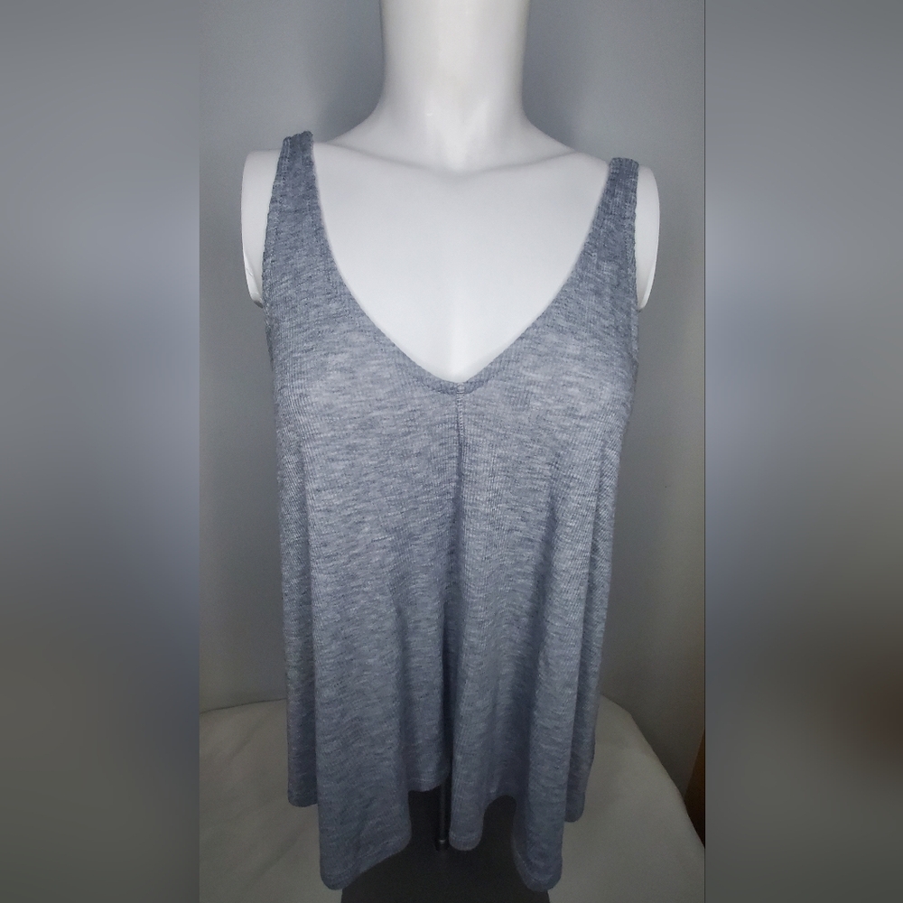 Free People Size XS- Intimately Top -Stylish Light Grey- Ribbed Top